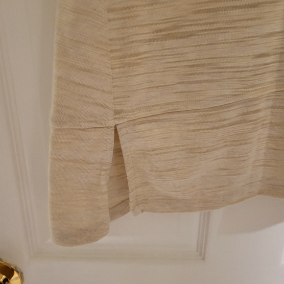 H by Halston oatmeal asymmetrical tank top - Picture 3 of 7